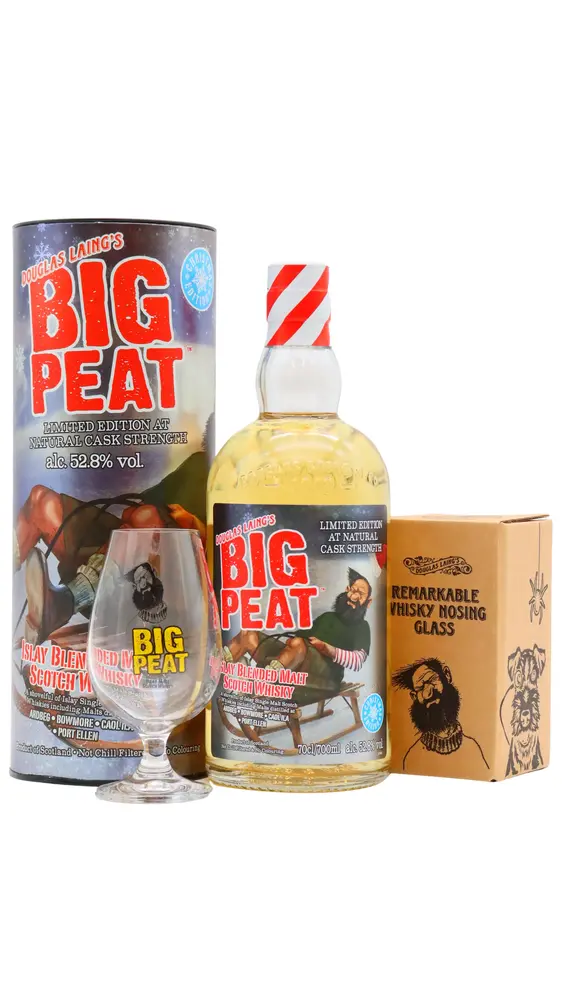 Big Peat - Christmas 2021 Limited Release Islay Blended Scotch Whisky (Includes Tasting Glass)