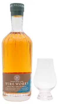 White Peak - Wire Works - Necessary Evil Batch 3 Single Malt Scotch Whisky 70cl 51.3% ABV (Includes Glencairn Glass)