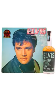 Elvis - The King Straight Rye Whiskey (Includes Elvis Presley Suspicious Minds Vinyl Album) 70CL