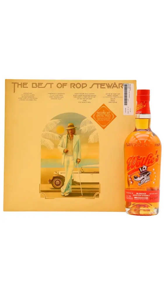 Wolfie's - First Release - Blended Scotch Whisky (Includes Rod Stewart The Best Of Double Vinyl Album)