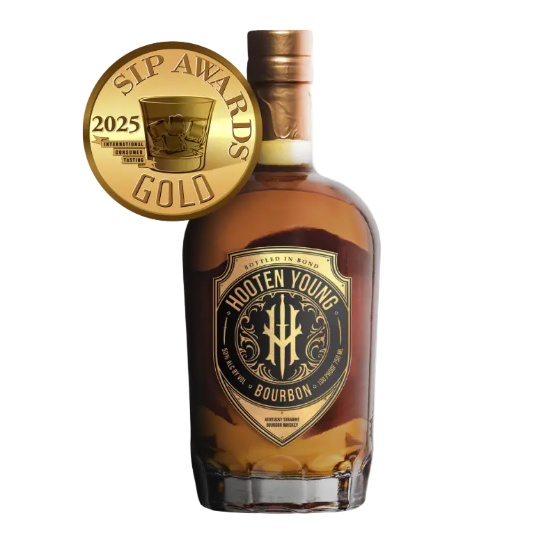 Hooten Young Bourbon Whiskey Straight Bottled In Bond Kentucky 750ml