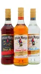 Captain Morgan - Dark & White & Spiced Rum 70cl x 3 40% ABV Bundle