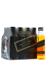 Johnnie Walker - Black Label Blended Scotch 12 year old Whisky Miniatures (12 x 5cl)