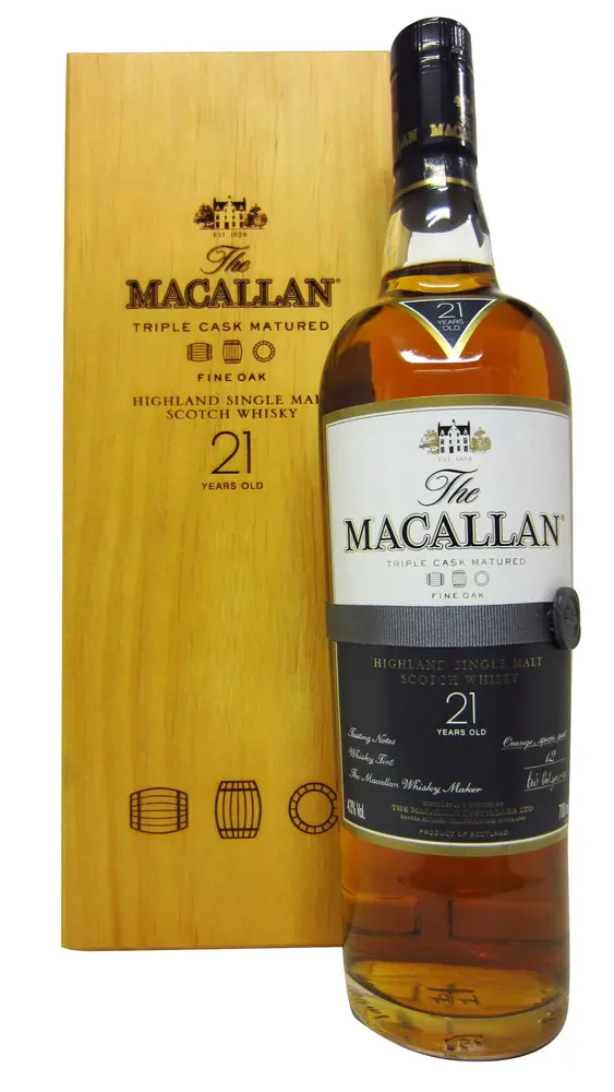 Macallan - Fine Oak Highland Single Malt Scotch 21 year old Whisky