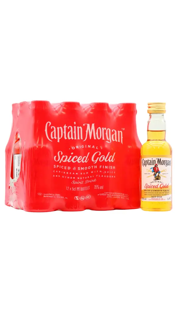 Captain Morgan - Original Spiced Rum Miniatures (12 x 5cl)