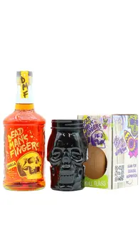 Dead Man's Fingers - Vanilla Rum Spirit (Includes Black Skull Glass) 70CL