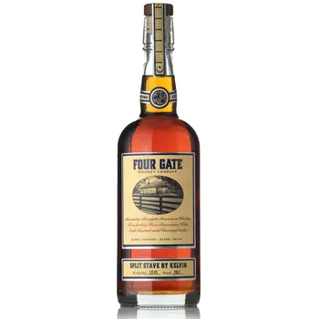 Four Gate Bourbon Split Stave By Kelvin Barrel Finished Barrel Proof Kentucky 750ml