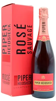 Piper-Heidsieck - Rose Sauvage NV Champagne 75cl 12% ABV (Includes Gift Box)