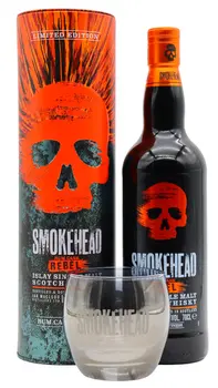 Smokehead - Rum Rebel Islay Single Malt Scotch Whisky 70cl 46% ABV (Includes Branded Glass)