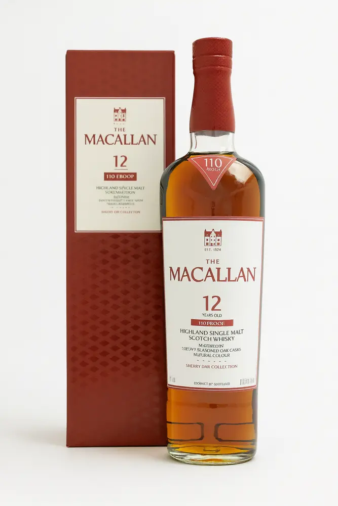 Macallan Scotch Single Malt Sherry Oak Cask 12yr 110pf 750ml