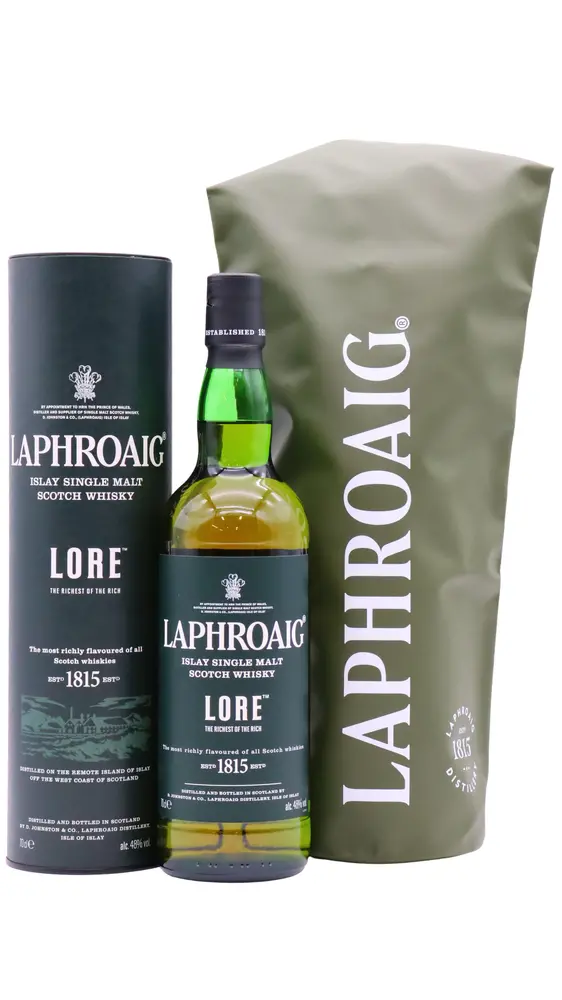 Laphroaig - Lore Islay Single Malt Scotch Whisky (Includes Waterproof Dry Bag) 70CL