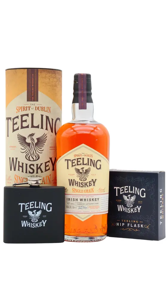 Teeling - Single Grain Irish Whiskey (Includes Hip Flask) 70CL