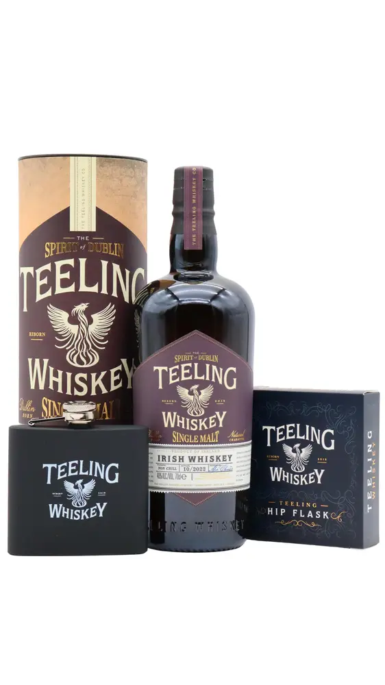 Teeling - Irish Single Malt Whiskey (Includes Hip Flask) 70CL