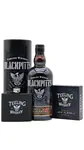 Teeling - Black Pitts Peated Single Malt Irish Whiskey Hip Flask Gift Pack 70CL