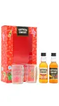 Southern Comfort - Original & Black Whisky Liqueur Mini Barrel Shot Glasses Gift Pack