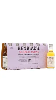 Benriach - The Smoky Twelve Speyside Single Malt Scotch 12 year old Whisky Miniatures (12 x 5cl)