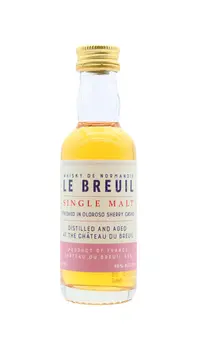 Le Breuil - Oloroso Sherry Cask Finish French Single Malt Whisky 5cl 46% ABV Miniature