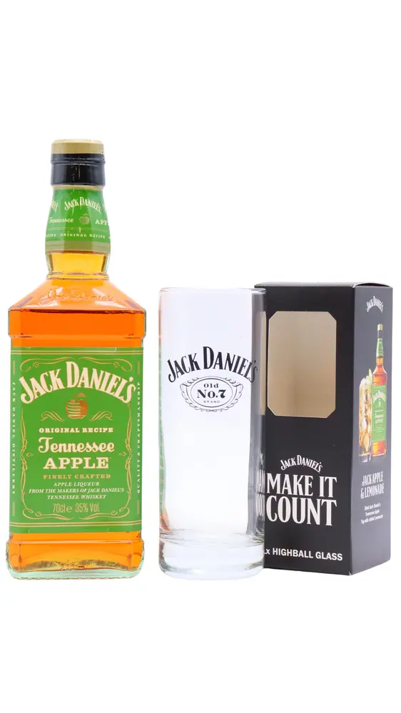 Jack Daniel's - Tennessee Apple Whiskey Liqueur (Includes Branded Glass)