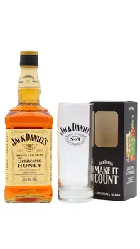 Jack Daniel's - Tennessee Honey Whisky Liqueur 70cl 35% ABV (Includes Branded Glass)