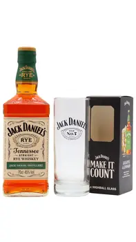 Jack Daniel's - Tennessee Rye Whiskey (Includes Branded Glass) 70CL