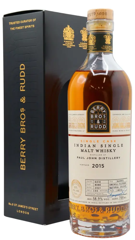 Paul John - Berry Bros & Rudd - Single Cask #6414 2015 6 year old Whisky