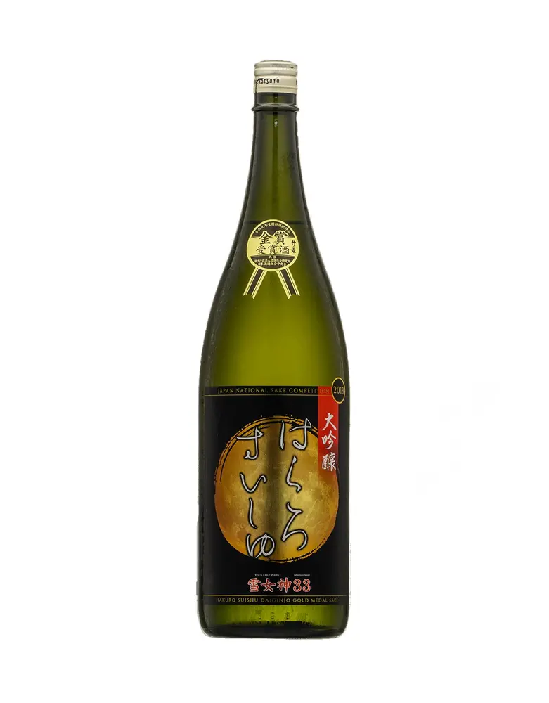 Hakuro Suishu Yukimegami 33 Daiginjo Sake - 1.8 Litre Bottle