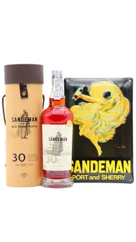 Sandeman - 30 year old Tawny Port 75cl 20% ABV (Includes Metal Bar Sign)
