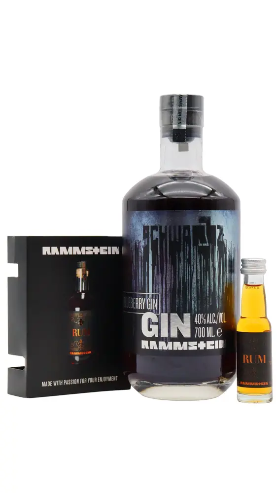 Rammstein - Schwarz Blueberry Gin (Includes Rammstein Rum Miniature)