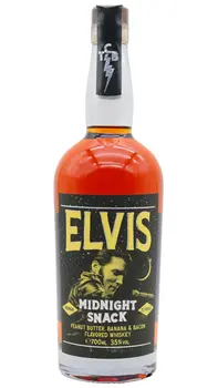 Elvis - Midnight Snack Peanut Butter- Banana & Bacon Flavoured Whiskey 70cl 35% ABV0