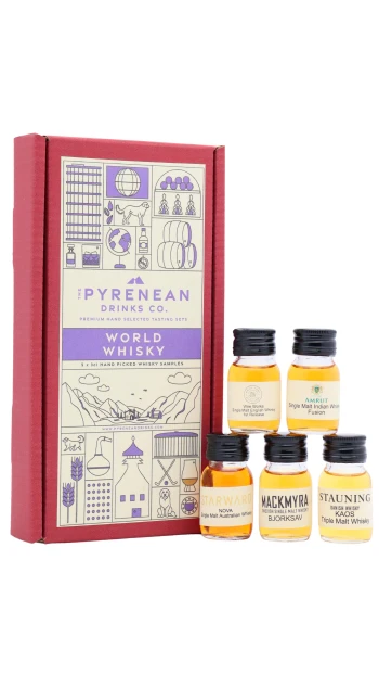 The Pyrenean Drinks Co. - World Whisky 3cl x 5 40% ABV (5 x 3cl)- Tasting Set
