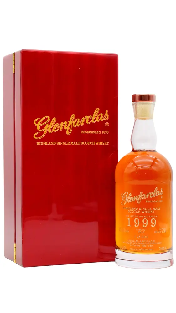 Glenfarclas - Millennium Decanter Limited Edition Highland Single Malt Scotch 1999 25 year old Whisky