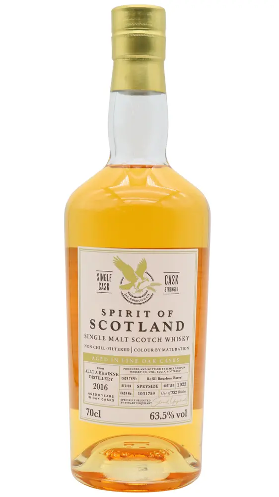Allt-a-Bhainne - Spirit Of Scotland Single Cask #1031759 2016 8 year old Whisky 70CL