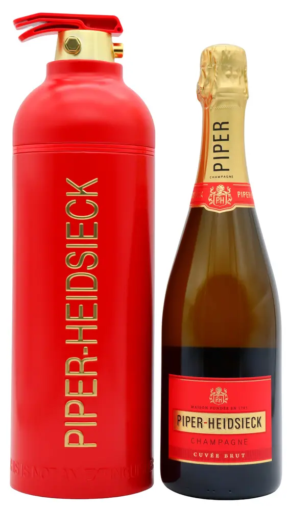Piper-Heidsieck - Cuvee Brut NV  'Code Rouge' Limited Edition Champagne Gift Pack 75CL