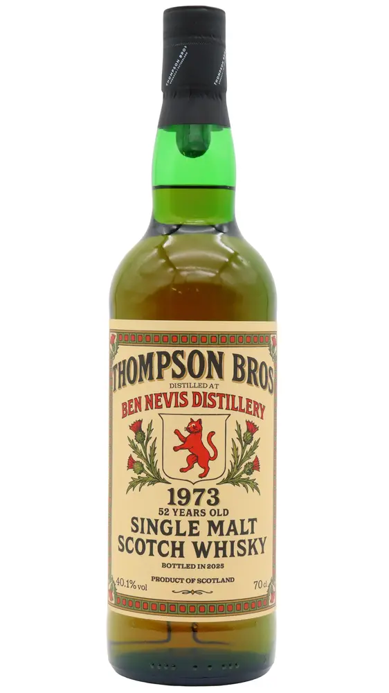 Ben Nevis - Thompson Bros - Single Malt Scotch 1973 52 year old Whisky 70CL