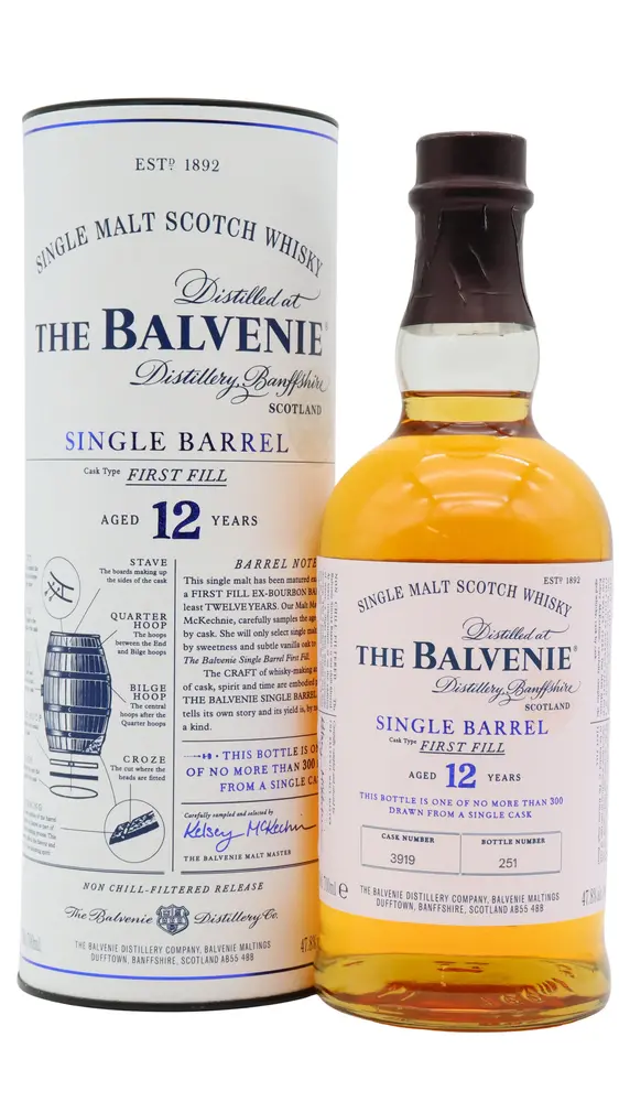 Balvenie - Single Barrel First Fill Single Cask Scotch 12 year old Whisky