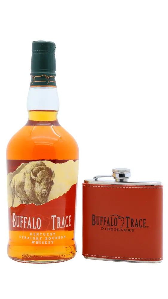 Buffalo Trace - Kentucky Straight Bourbon Whiskey (Includes Hip Flask) 70CL