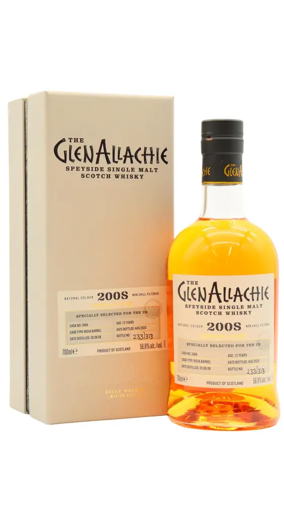 GlenAllachie - Single Cask #3966 - Rioja Wine Cask 2008 12 year old Whisky