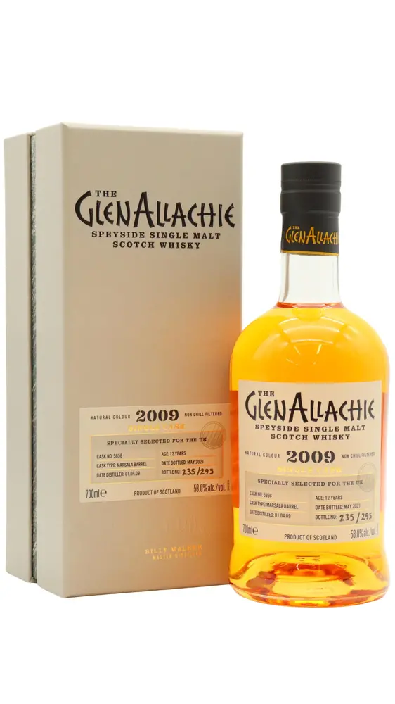 GlenAllachie - Speyside Single Marsala Wine Cask #5856 2009 12 year old Whisky