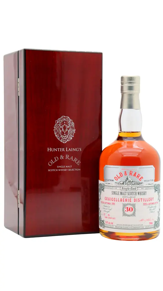 Craigellachie - Hunter Laing's Old & Rare Single Cask Single Malt Scotch 1995 30 year old Whisky
