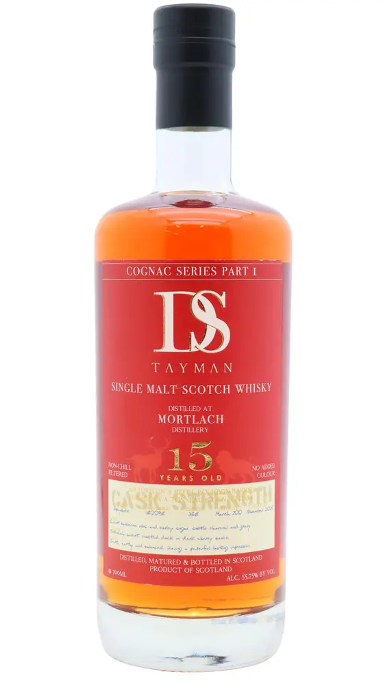 Mortlach - DS Tayman Cognac Series Single Malt Scotch 15 year old Whisky