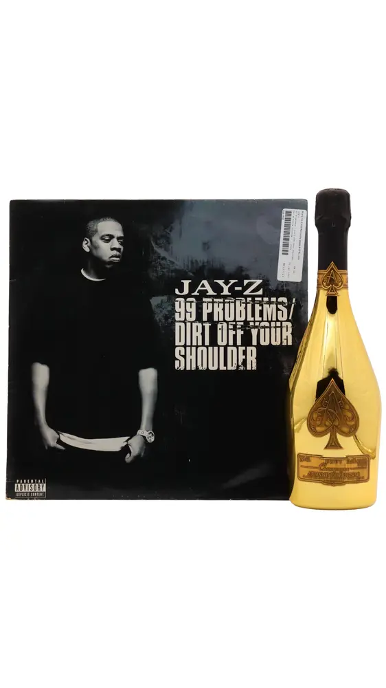 Armand De Brignac - Ace Of Spades - Brut Gold Champagne 75cl 12.5% ABV (Includes Jay-Z 99 Problems / Dirt Off Your Shoulder 12 Vinyl)