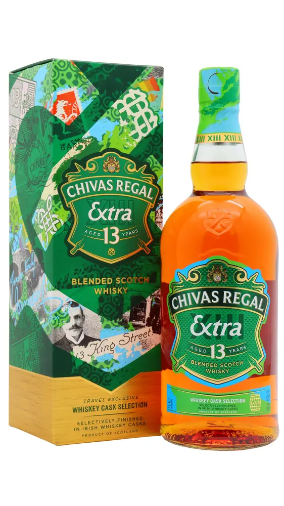 Chivas Regal - 13 year old Extra Irish Cask Blended Scotch Whisky 100cl 40% ABV (1 Litre)