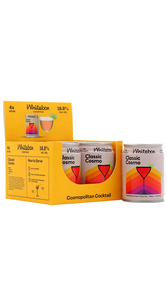 Whitebox - Classic Cosmo Cocktail 10cl x 4 16.8% ABV (4 x 10cl)