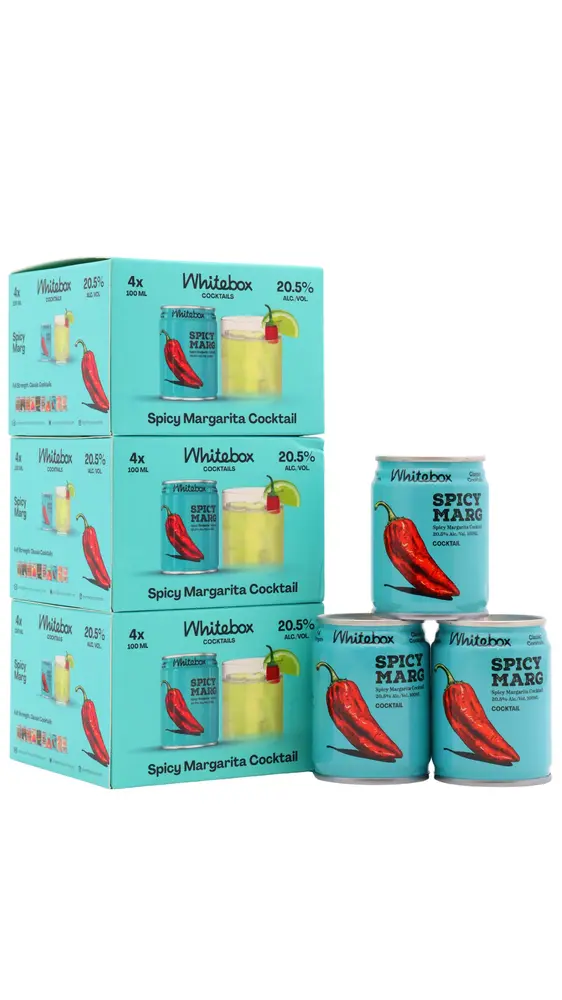 Whitebox - Spicy Marg (Spicy Margarita) Cocktail 10cl x 12 20.5% ABV (12 x 10cl)