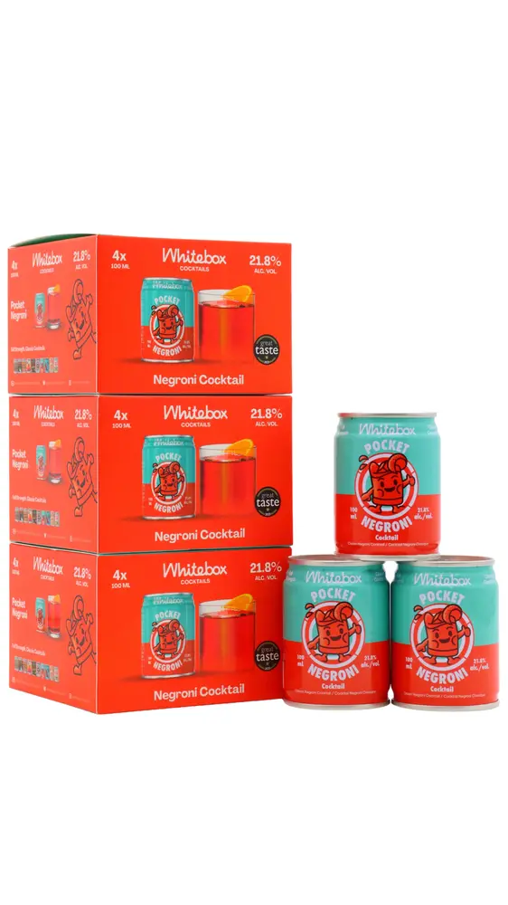 Whitebox - Pocket Negroni Cocktail 10cl x 12 21.8% ABV (12 x 10cl)