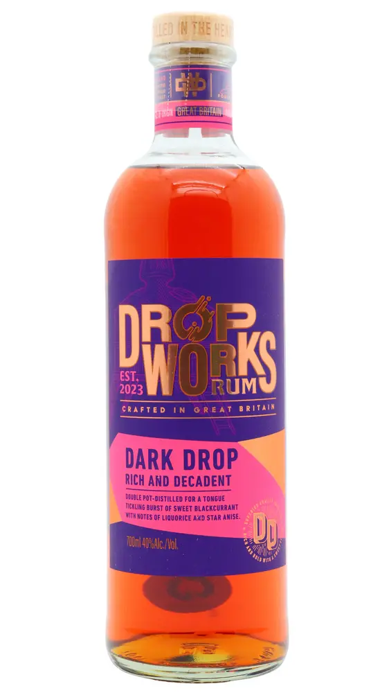 Drop Works - Dark Drop Rum 70cl 40% ABV0