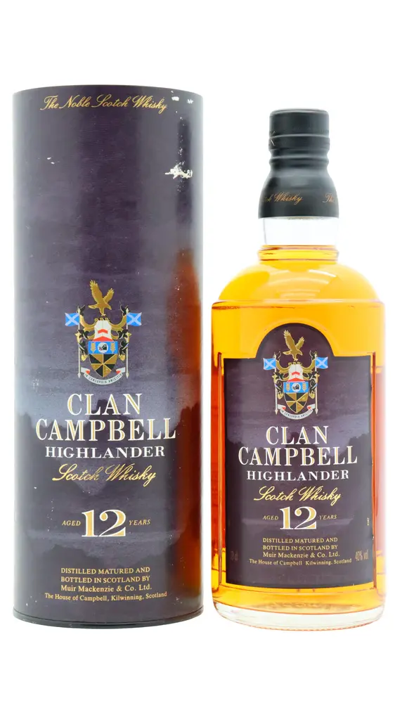 Clan Campbell - 12 year old Highlander Scotch Whisky 70cl 40% ABV0