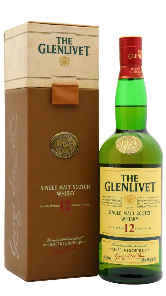 Glenlivet - 12 year old Single Malt Scotch Whisky 70cl 40% ABV (Old Bottling)