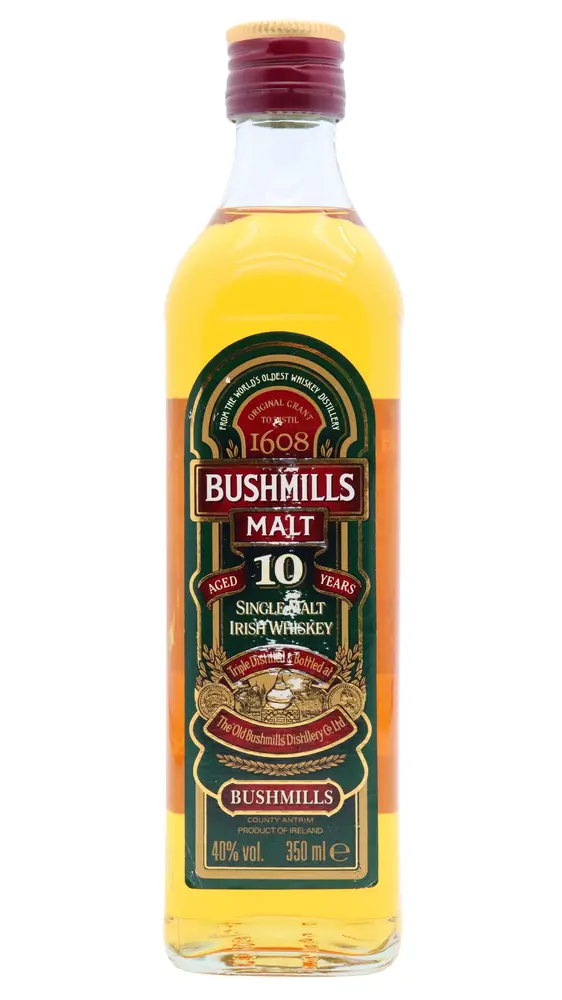 Bushmills - 10 year old Single Malt Irish Whiskey 35cl 40% ABV (Old Bottling)- (35cl)