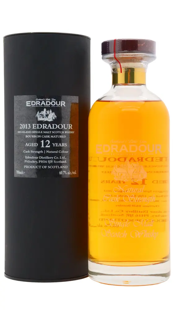 Edradour - 12 year old Ibisco Decanter Highland Single Malt Scotch 2013 Whisky 70cl 60.7% ABV0